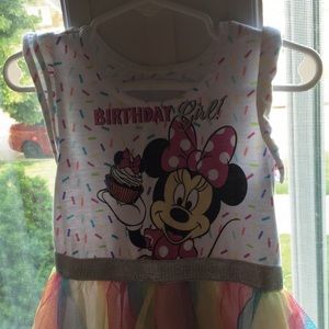 Minnie Mouse dress and shoes